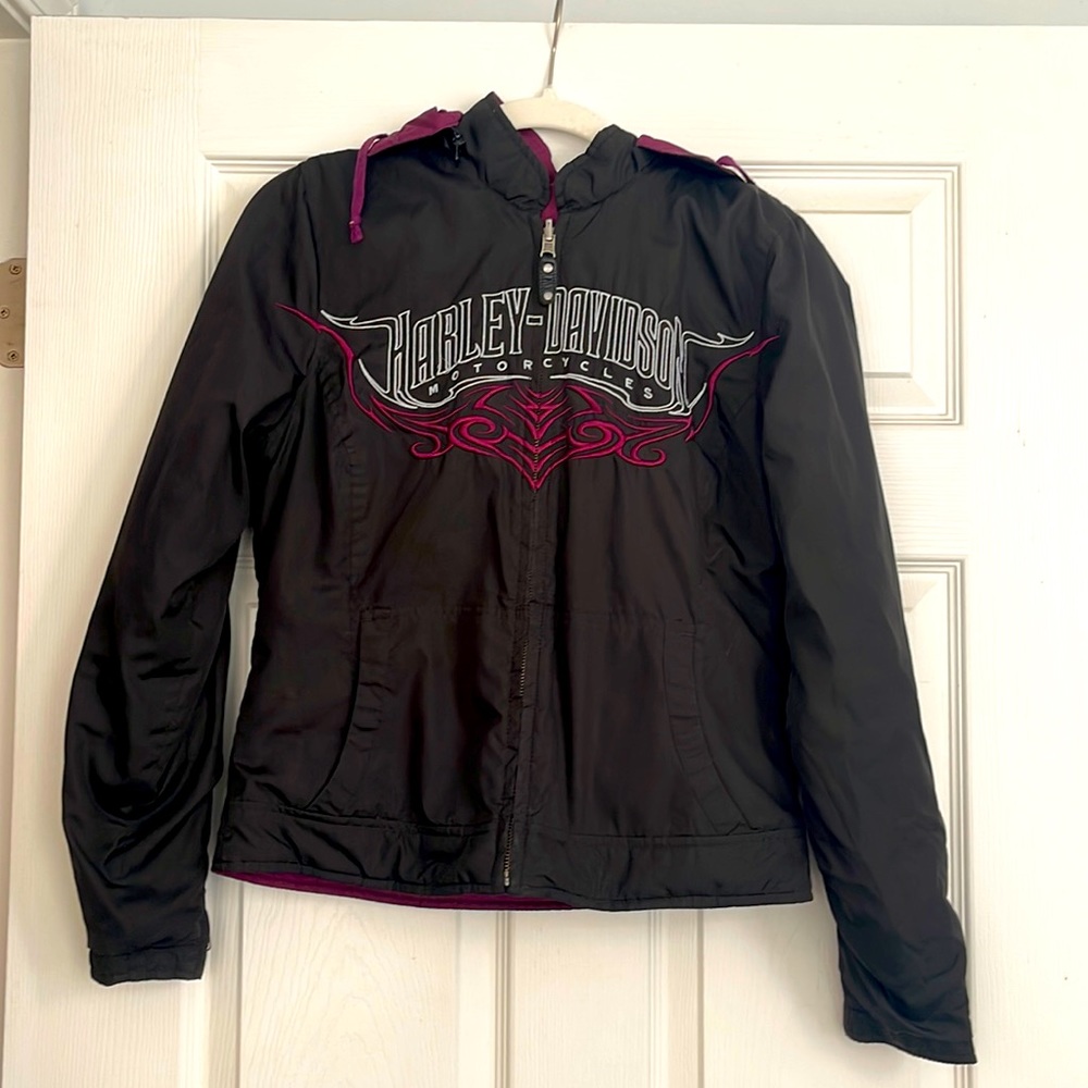 Harley Davidson reversible puff jacket